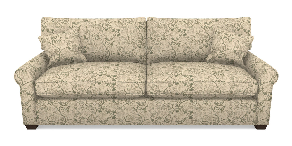 Product photograph of Bignor 4 Seater Sofa In Rhs Collection - Gertrude Jekyll Linen Cotton Blend - Green from Sofas and Stuff Limited