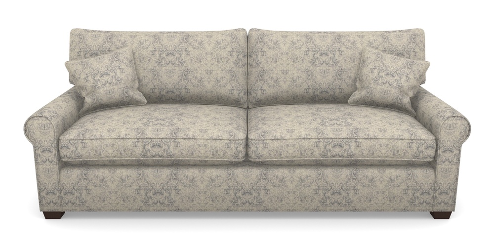 Product photograph of Bignor 4 Seater Sofa In Grace Linen - Sapphire from Sofas and Stuff Limited