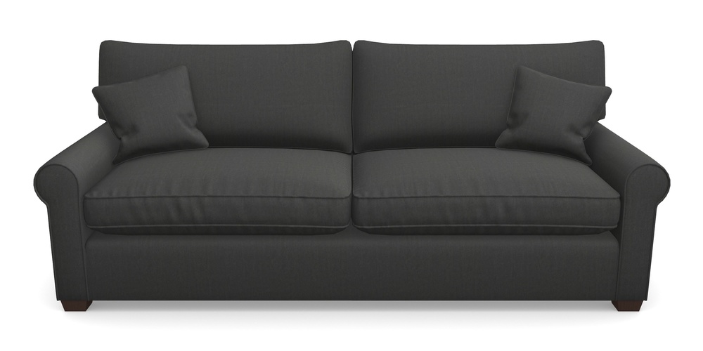 Product photograph of Bignor 4 Seater Sofa In House Velvet - Charcoal from Sofas and Stuff Limited