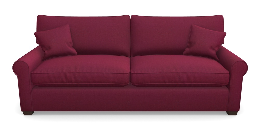 Product photograph of Bignor 4 Seater Sofa In House Velvet - Claret from Sofas and Stuff Limited