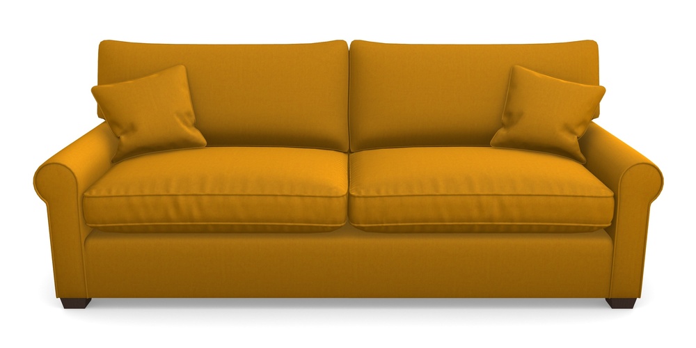 Product photograph of Bignor 4 Seater Sofa In House Velvet - Saffron from Sofas and Stuff Limited