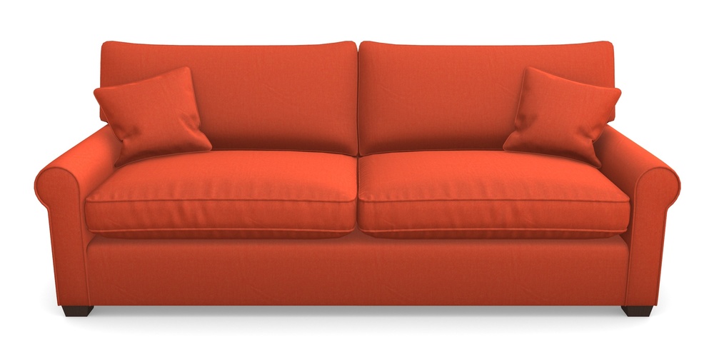 Product photograph of Bignor 4 Seater Sofa In House Velvet - Terracotta from Sofas and Stuff Limited