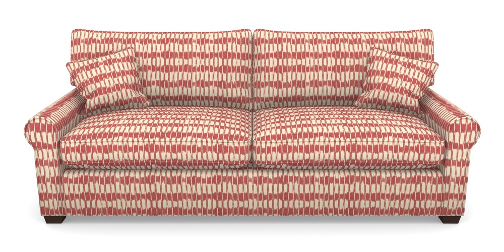 Product photograph of Bignor 4 Seater Sofa In V A Brompton Collection - Ikat - Chilli from Sofas and Stuff Limited