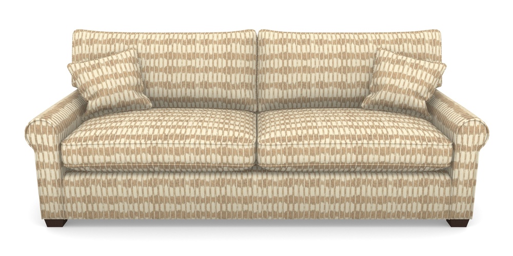 Product photograph of Bignor 4 Seater Sofa In V A Brompton Collection - Ikat - Assam Tea from Sofas and Stuff Limited