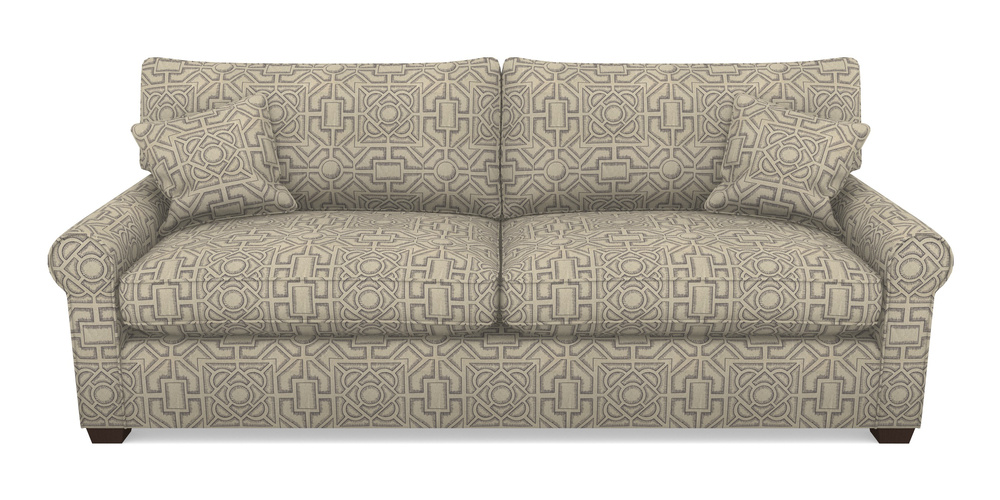 Product photograph of Bignor 4 Seater Sofa In Rhs Collection - Large Knot Garden Linen - Grey from Sofas and Stuff Limited