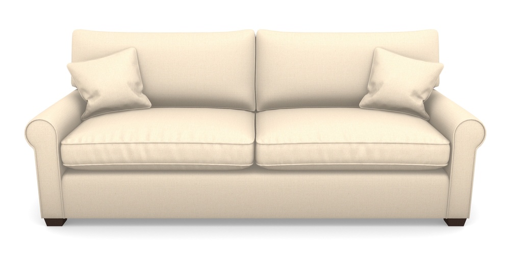 Product photograph of Bignor 4 Seater Sofa In Plain Linen Cotton - Rice Pudding from Sofas and Stuff Limited