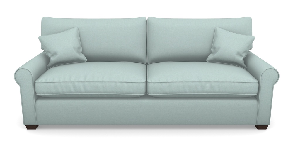 Product photograph of Bignor 4 Seater Sofa In Plain Linen Cotton - Robins Egg from Sofas and Stuff Limited