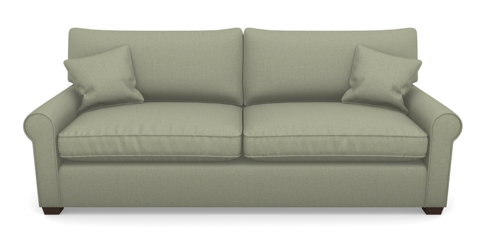 Product photograph of Bignor 4 Seater Sofa In Plain Linen Cotton - Sage from Sofas and Stuff Limited