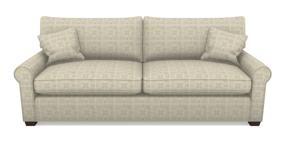 Product photograph of Bignor 4 Seater Sofa In Rhs Collection - Small Knot Garden Cotton Weave - Olive from Sofas and Stuff Limited