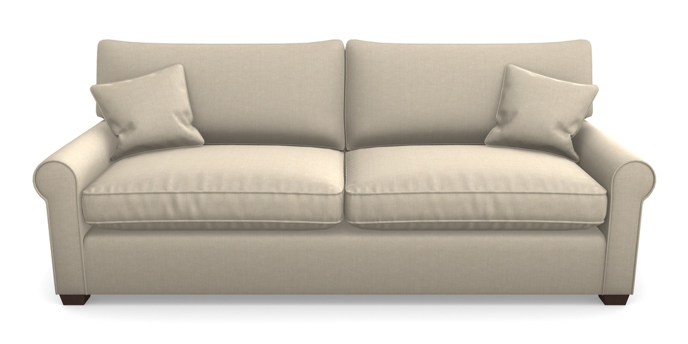 Product photograph of Bignor 4 Seater Sofa In Super Soft Velvet - Hessian from Sofas and Stuff Limited