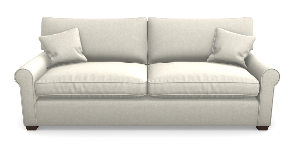 Product photograph of Bignor 4 Seater Sofa In Super Soft Velvet - Linen from Sofas and Stuff Limited