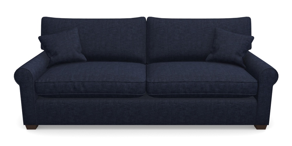 Product photograph of Bignor 4 Seater Sofa In Super Soft Velvet - Navy from Sofas and Stuff Limited