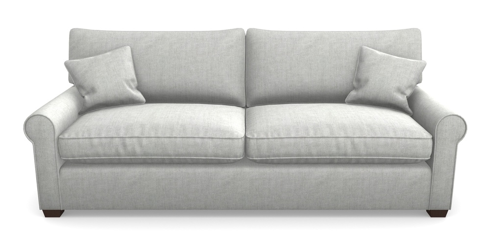 Product photograph of Bignor 4 Seater Sofa In Super Soft Velvet - Silver from Sofas and Stuff Limited
