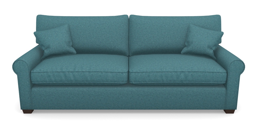 Product photograph of Bignor 4 Seater Sofa In Soft Wool - Cerulean from Sofas and Stuff Limited