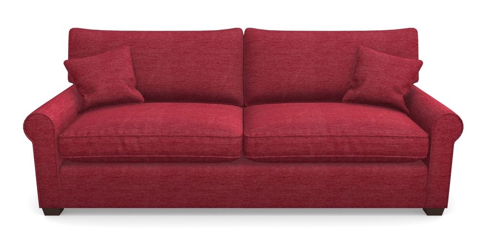 Product photograph of Bignor 4 Seater Sofa In Textured Velvet - Firebrick from Sofas and Stuff Limited
