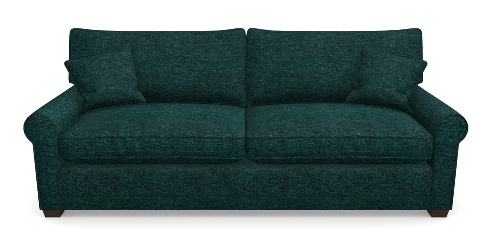 Product photograph of Bignor 4 Seater Sofa In Textured Velvet - Viridian from Sofas and Stuff Limited