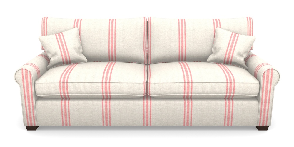 Product photograph of Bignor 4 Seater Sofa In Walloon Linen - Red from Sofas and Stuff Limited