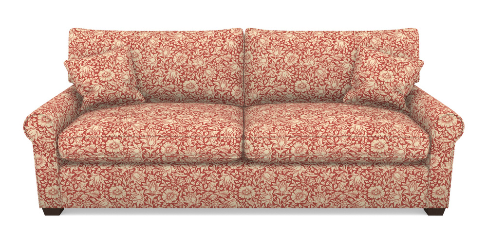 Product photograph of Bignor 4 Seater Sofa In William Morris Collection - Mallow - Madder from Sofas and Stuff Limited