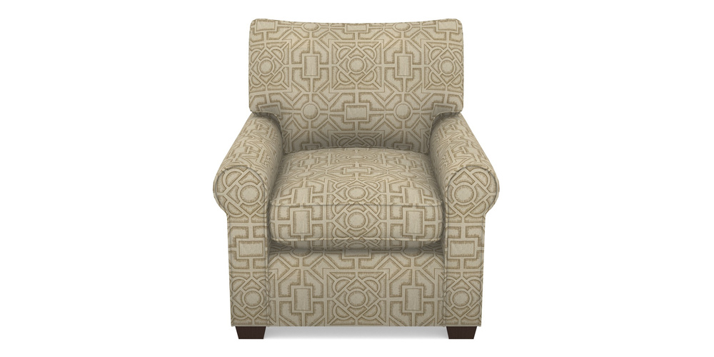 Product photograph of Bignor Chair In Rhs Collection - Large Knot Garden Linen - Gold from Sofas and Stuff Limited