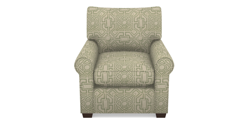 Product photograph of Bignor Chair In Rhs Collection - Large Knot Garden Linen - Green from Sofas and Stuff Limited