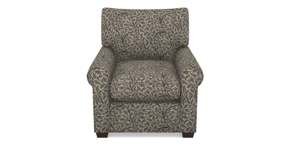 Product photograph of Bignor Chair In V A Drawn From Nature Collection - Oak Tree - Navy from Sofas and Stuff Limited