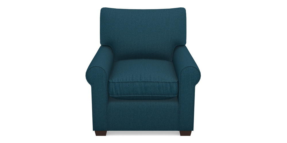 Product photograph of Bignor Chair In Plain Linen Cotton - Ink Pot from Sofas and Stuff Limited