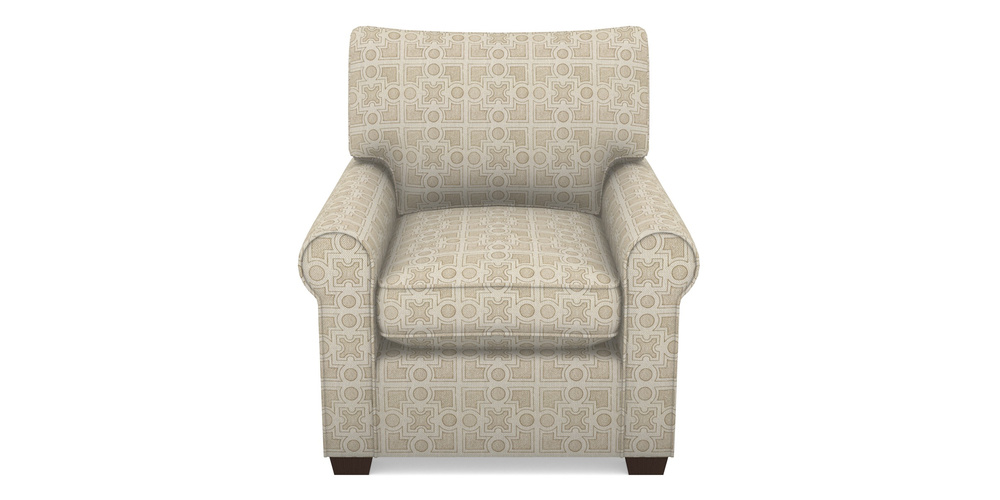 Product photograph of Bignor Chair In Rhs Collection - Small Knot Garden Cotton Weave - Gold from Sofas and Stuff Limited