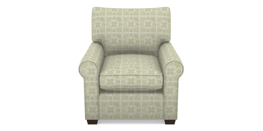 Product photograph of Bignor Chair In Rhs Collection - Small Knot Garden Cotton Weave - Green from Sofas and Stuff Limited