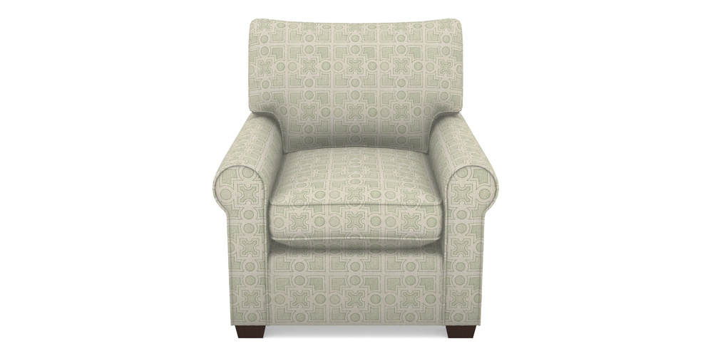 Product photograph of Bignor Chair In Rhs Collection - Small Knot Garden Cotton Weave - Pistachio from Sofas and Stuff Limited