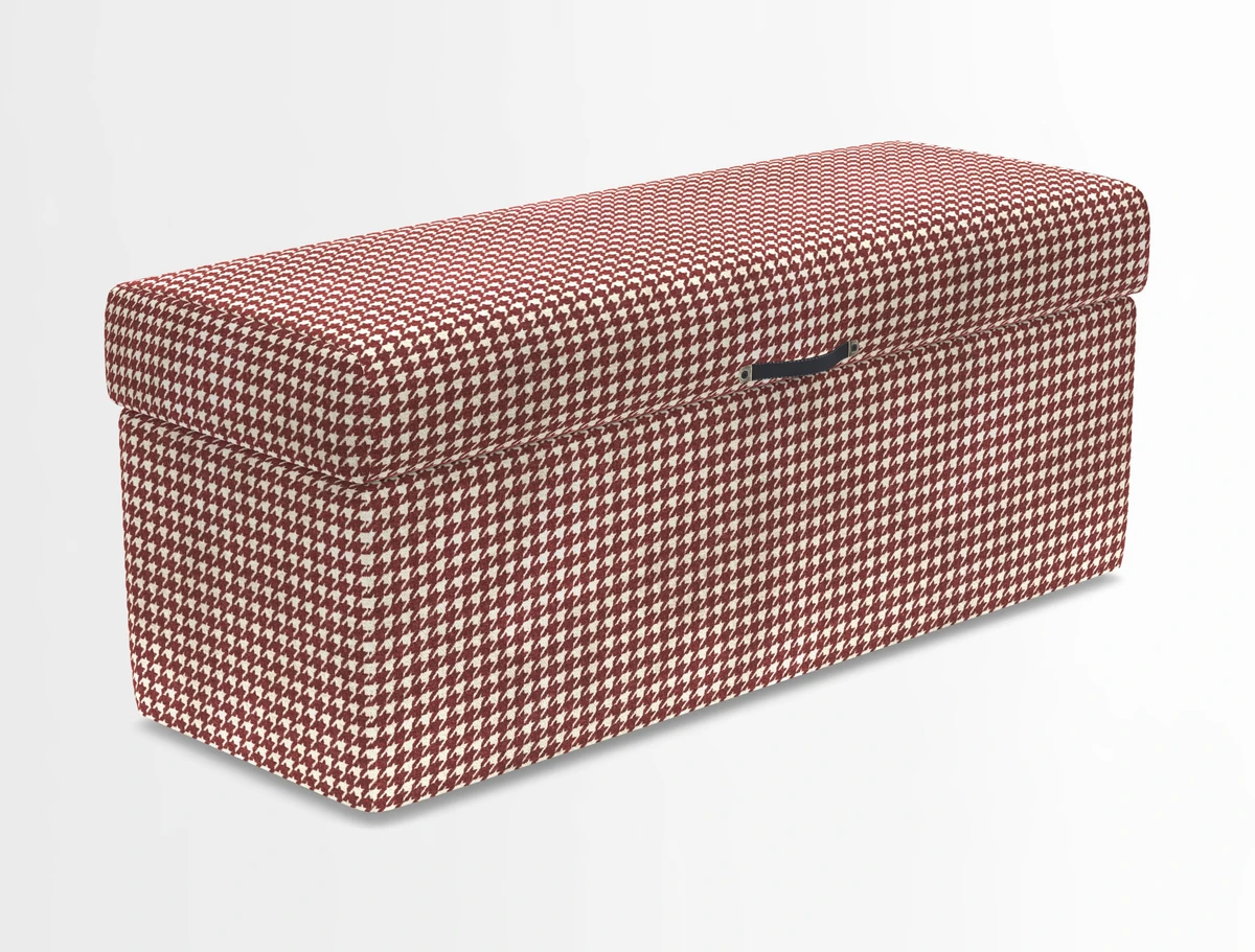 Birdham medium blanket box in Spill Resistant Gertrude Jekyll Ornamental Duck Egg and Alwinton 3 seater sofa in Spill Resistant Sussex Stripe Mocha