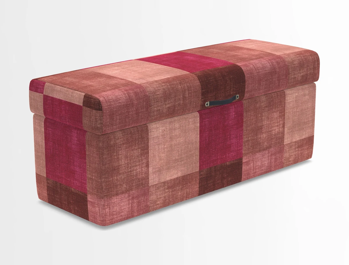 Birdham medium blanket box in Spill Resistant Gertrude Jekyll Ornamental Duck Egg and Alwinton 3 seater sofa in Spill Resistant Sussex Stripe Mocha