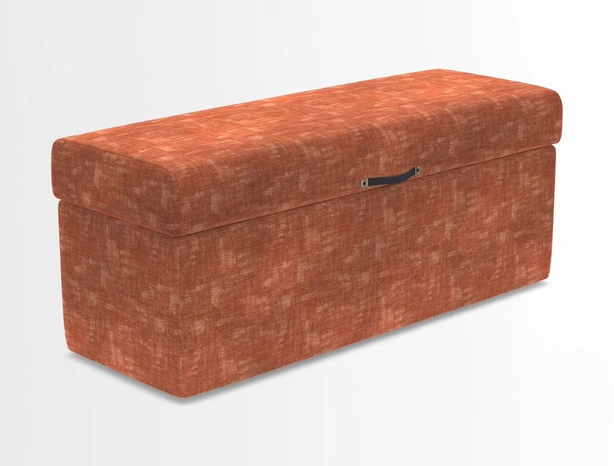 Birdham medium blanket box in Spill Resistant Gertrude Jekyll Ornamental Duck Egg and Alwinton 3 seater sofa in Spill Resistant Sussex Stripe Mocha