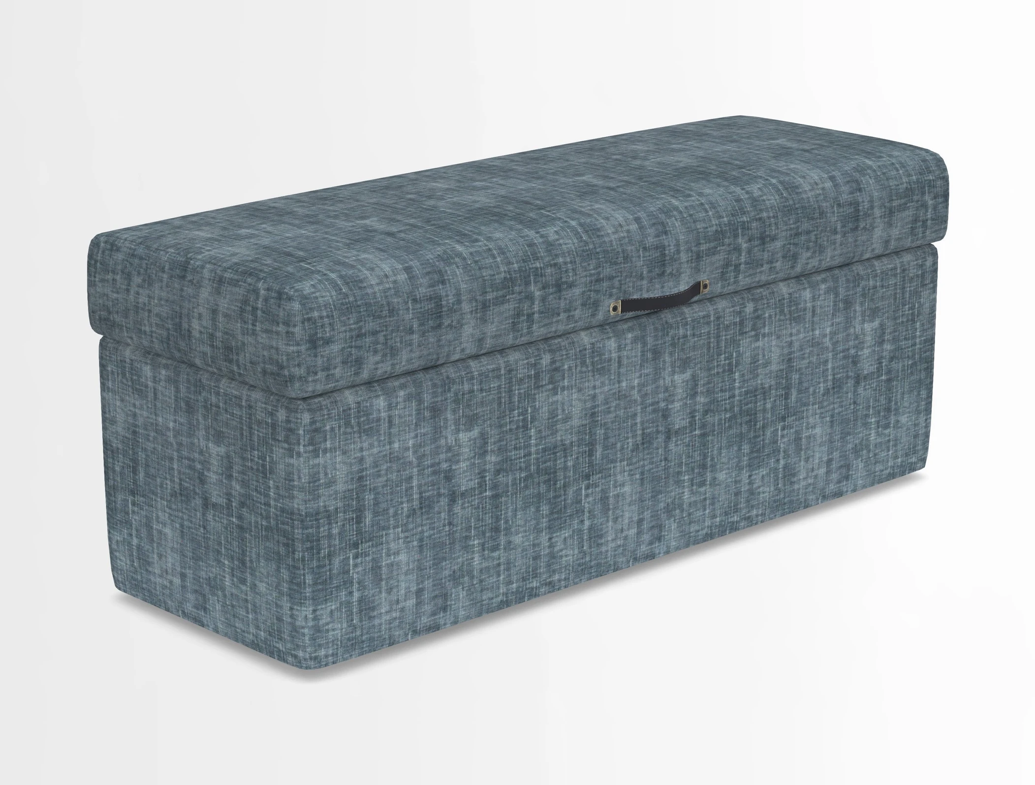 Birdham medium blanket box in Spill Resistant Gertrude Jekyll Ornamental Duck Egg and Alwinton 3 seater sofa in Spill Resistant Sussex Stripe Mocha