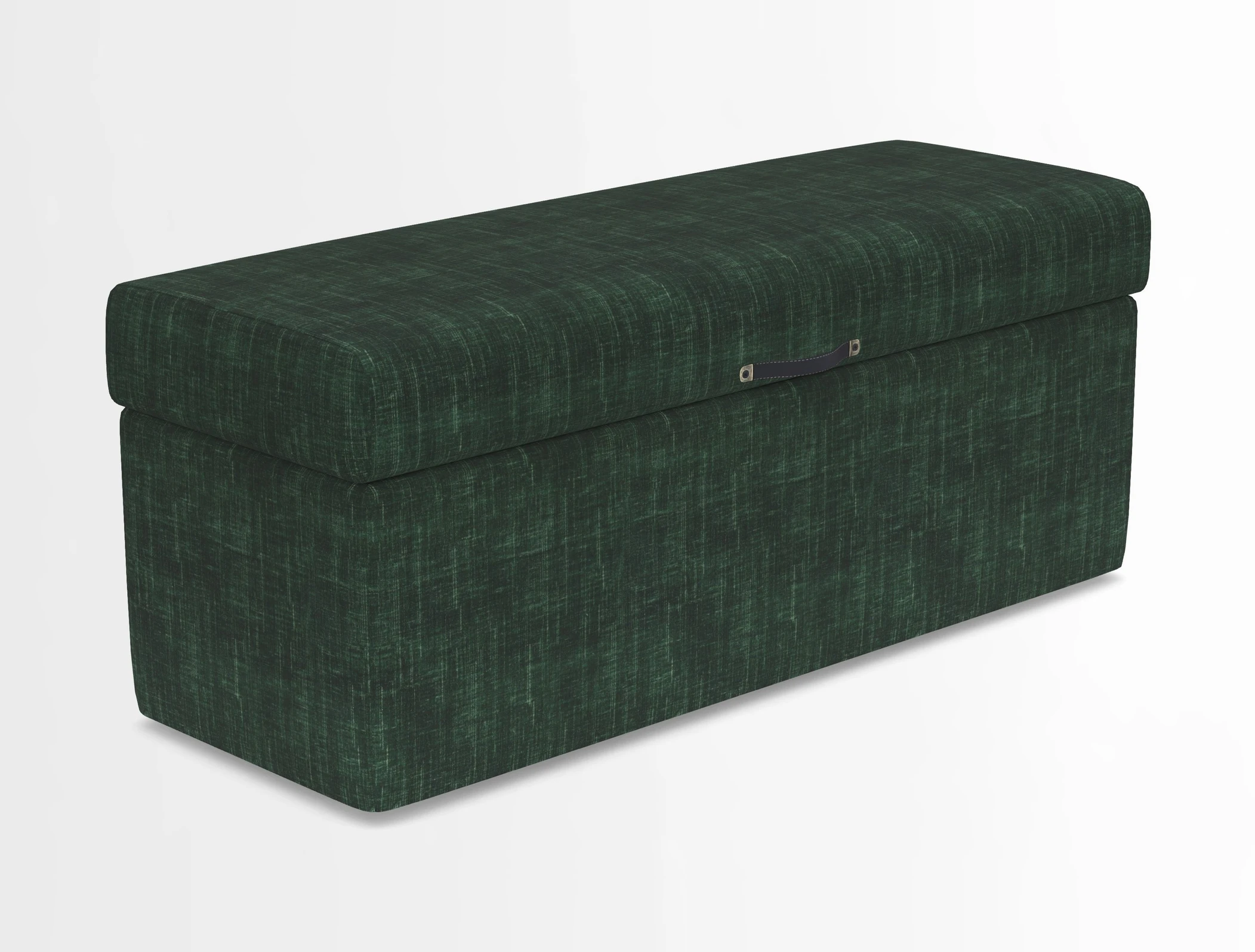 Birdham medium blanket box in Spill Resistant Gertrude Jekyll Ornamental Duck Egg and Alwinton 3 seater sofa in Spill Resistant Sussex Stripe Mocha
