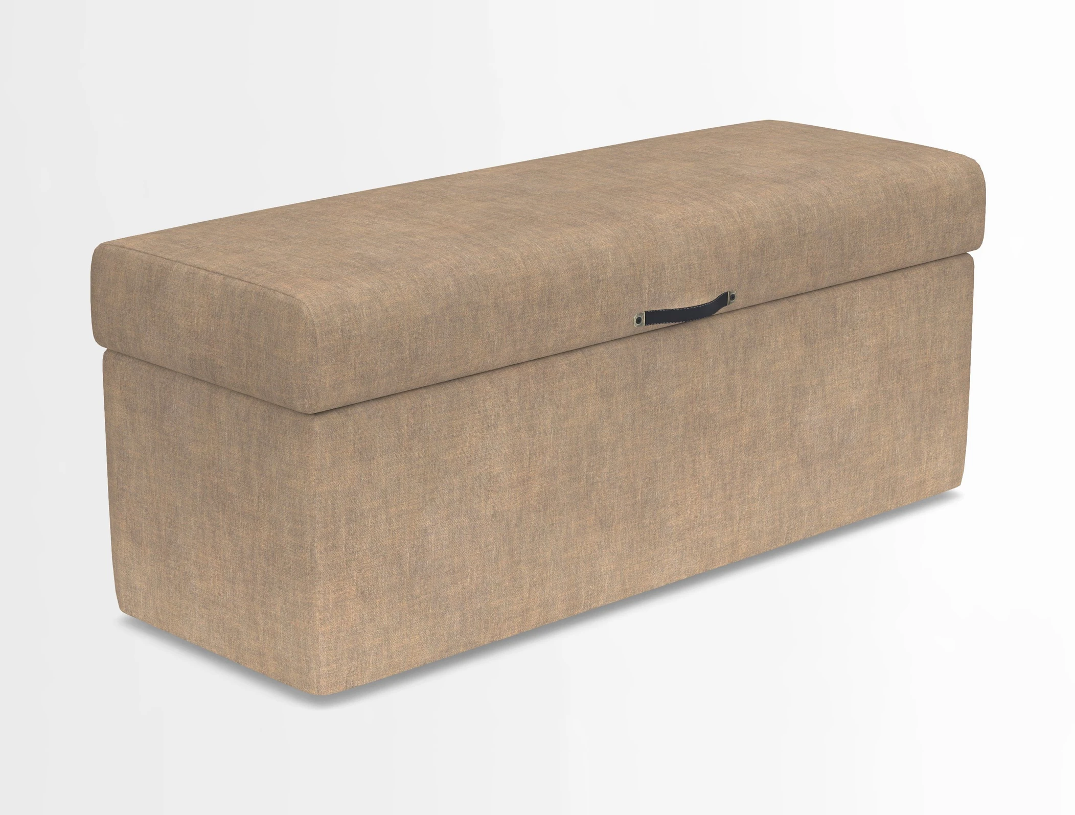 Birdham medium blanket box in Spill Resistant Gertrude Jekyll Ornamental Duck Egg and Alwinton 3 seater sofa in Spill Resistant Sussex Stripe Mocha