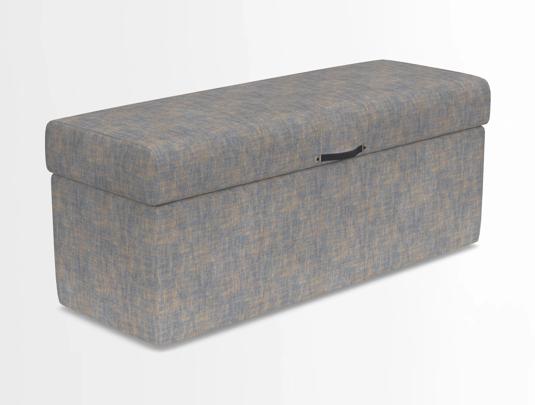 Birdham medium blanket box in Spill Resistant Gertrude Jekyll Ornamental Duck Egg and Alwinton 3 seater sofa in Spill Resistant Sussex Stripe Mocha