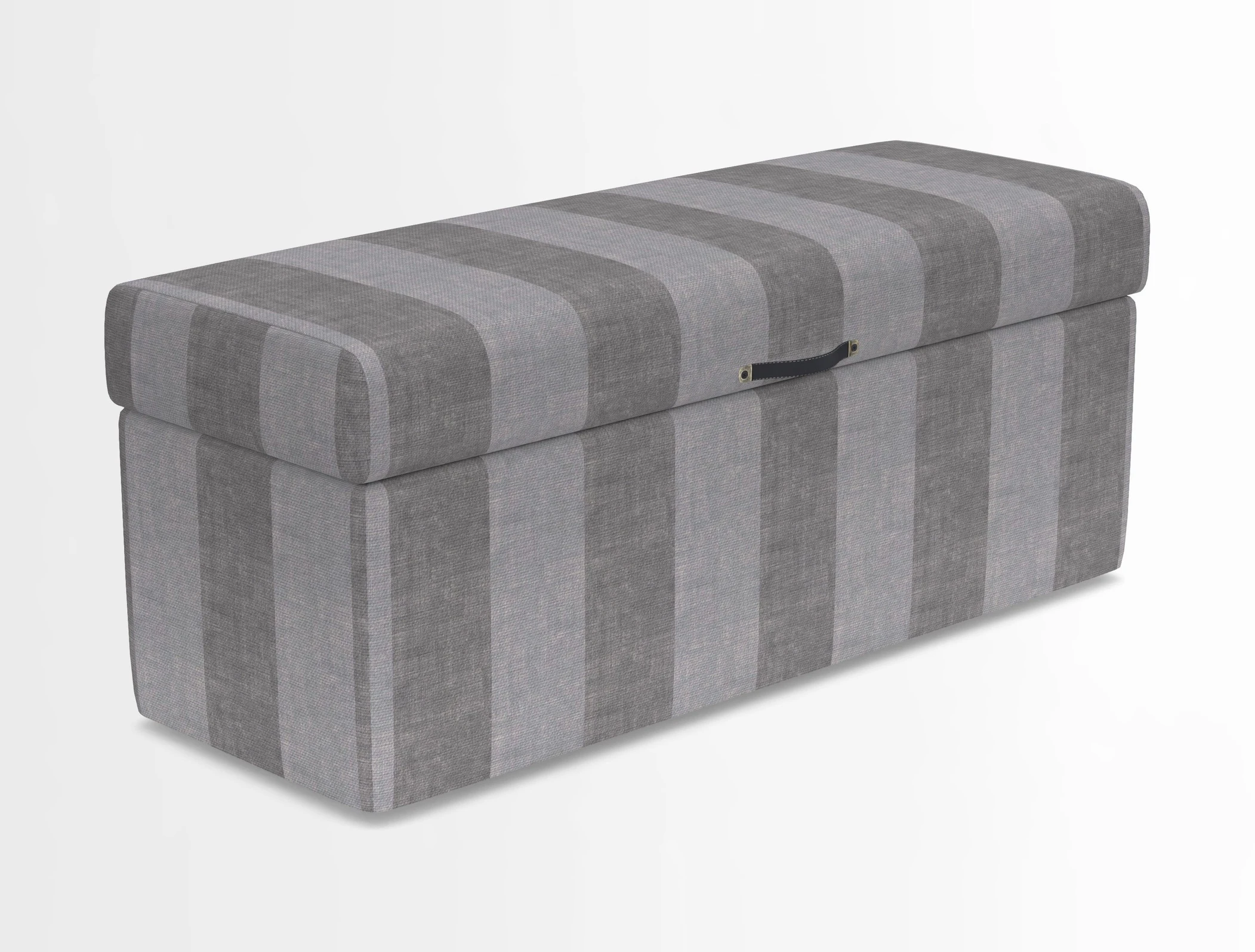 Birdham medium blanket box in Spill Resistant Gertrude Jekyll Ornamental Duck Egg and Alwinton 3 seater sofa in Spill Resistant Sussex Stripe Mocha