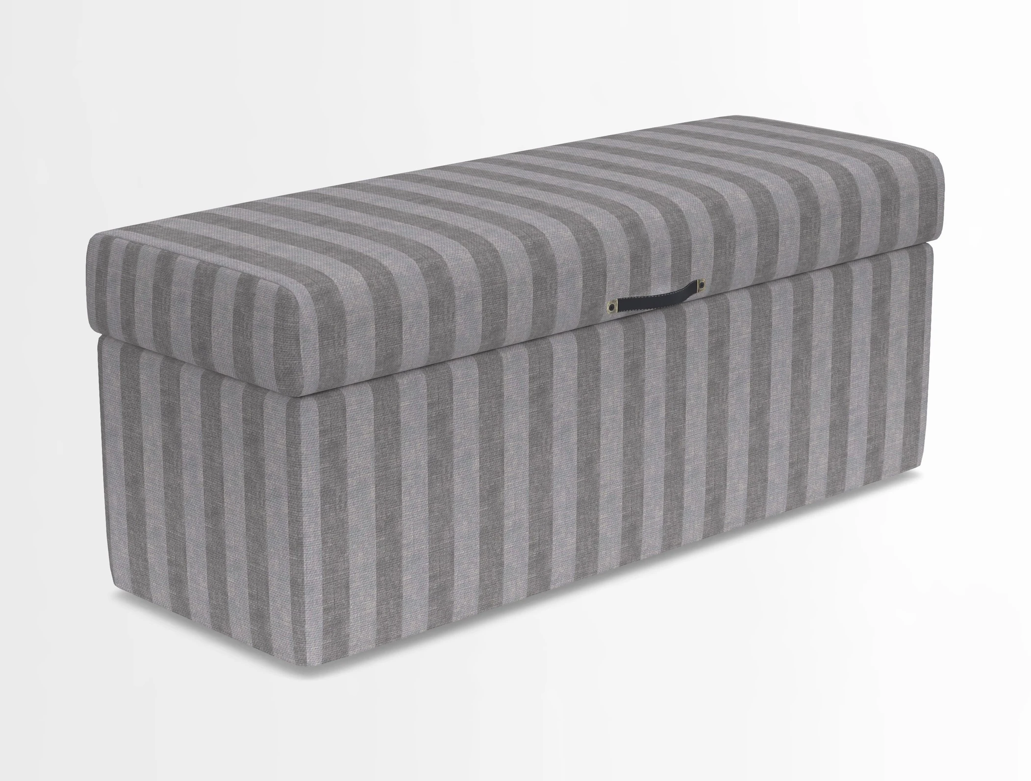 Birdham medium blanket box in Spill Resistant Gertrude Jekyll Ornamental Duck Egg and Alwinton 3 seater sofa in Spill Resistant Sussex Stripe Mocha