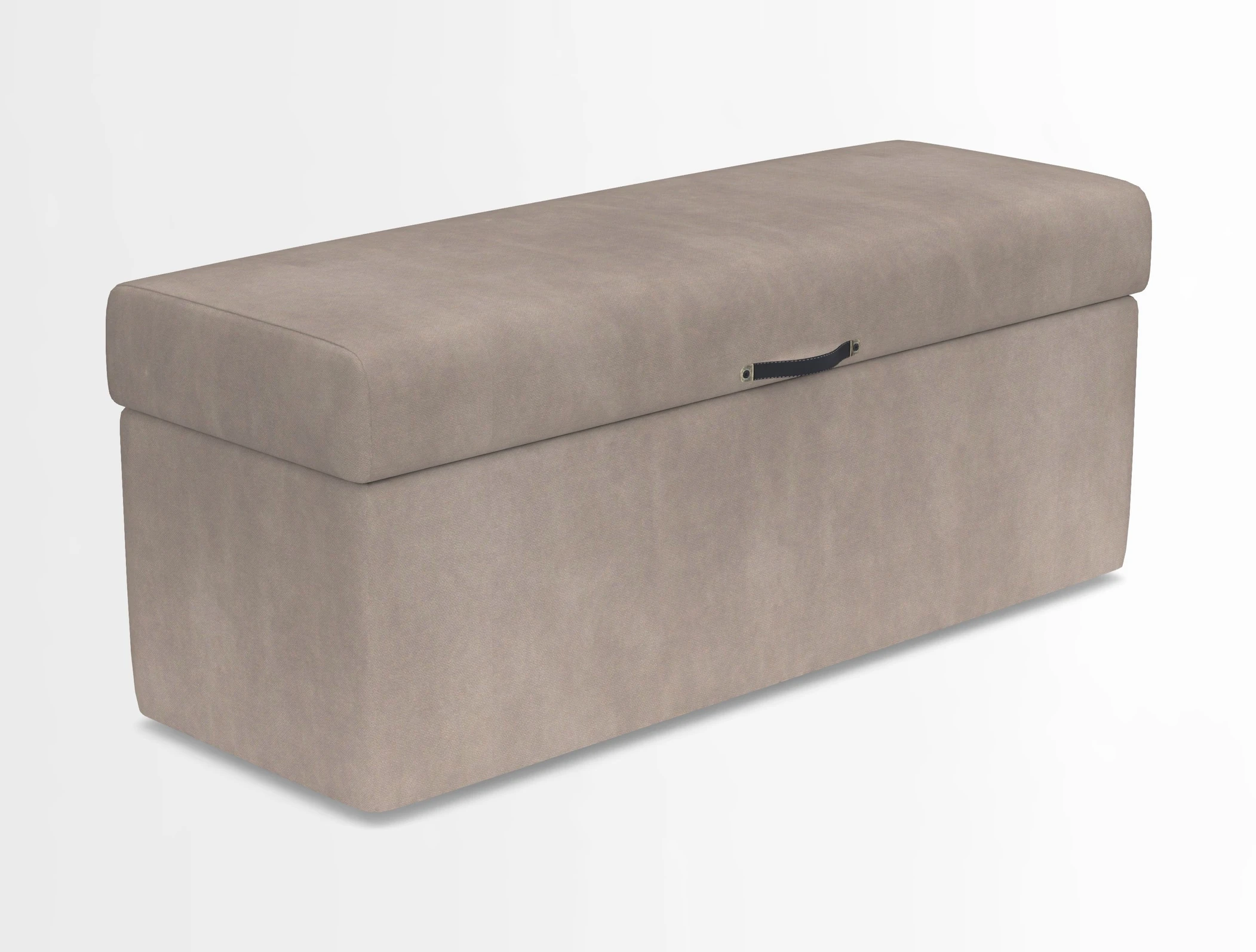 Birdham medium blanket box in Spill Resistant Gertrude Jekyll Ornamental Duck Egg and Alwinton 3 seater sofa in Spill Resistant Sussex Stripe Mocha