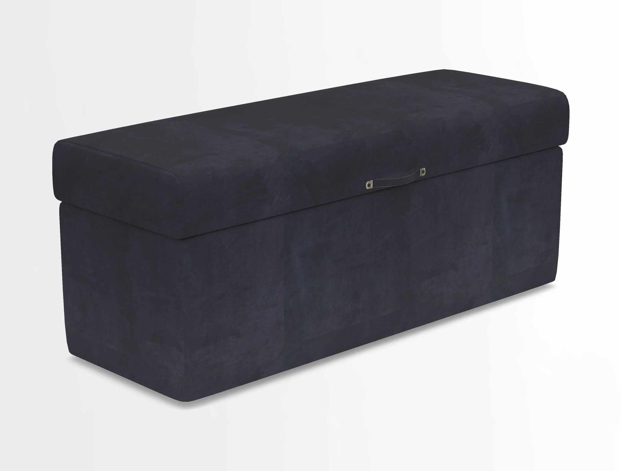 Birdham medium blanket box in Spill Resistant Gertrude Jekyll Ornamental Duck Egg and Alwinton 3 seater sofa in Spill Resistant Sussex Stripe Mocha