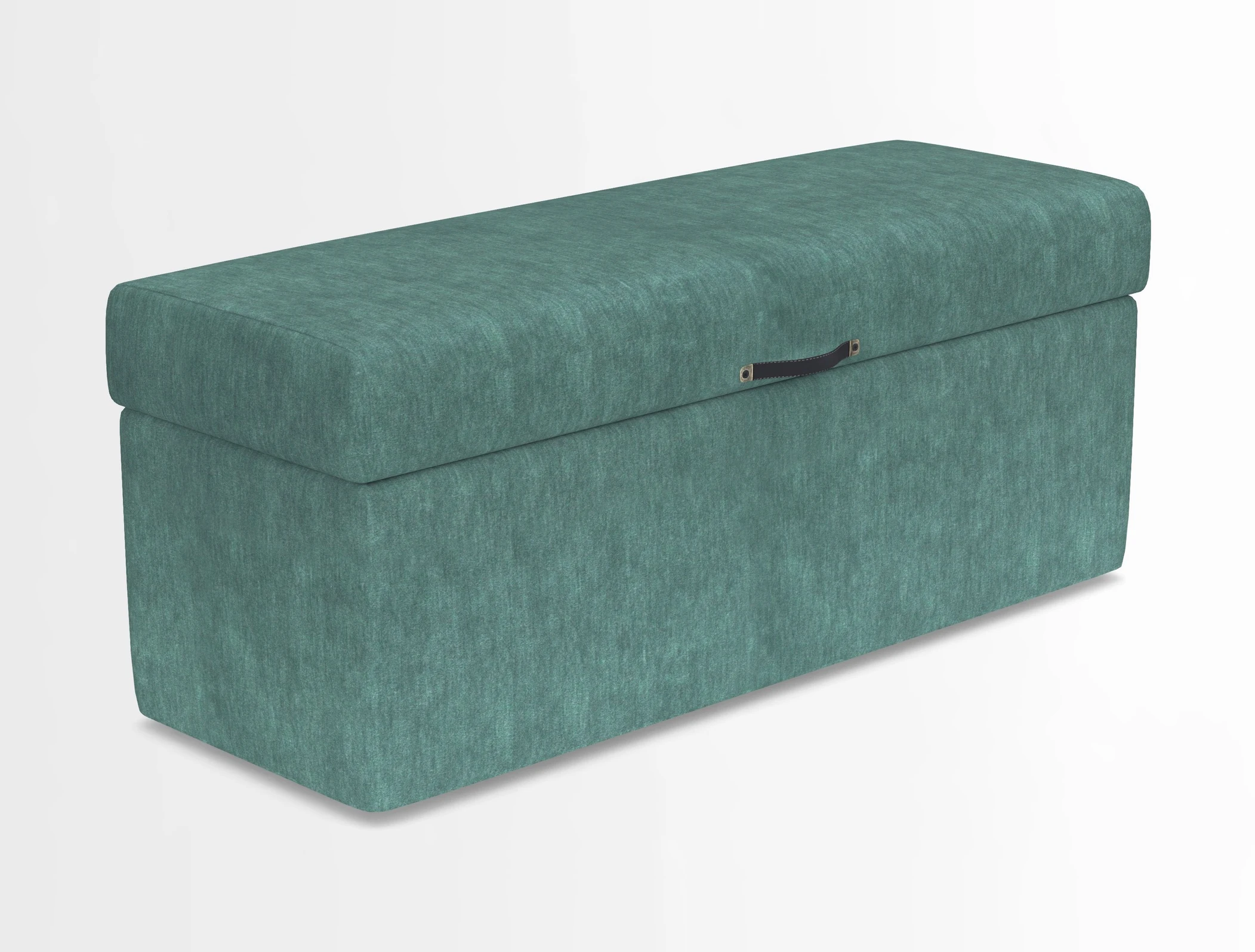 Birdham medium blanket box in Spill Resistant Gertrude Jekyll Ornamental Duck Egg and Alwinton 3 seater sofa in Spill Resistant Sussex Stripe Mocha