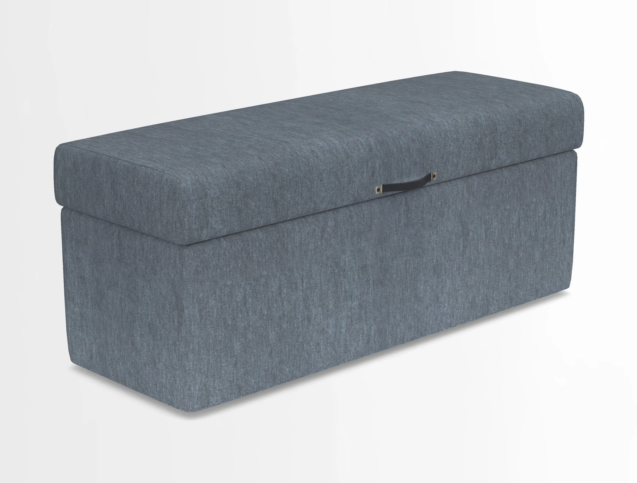 Birdham medium blanket box in Spill Resistant Gertrude Jekyll Ornamental Duck Egg and Alwinton 3 seater sofa in Spill Resistant Sussex Stripe Mocha