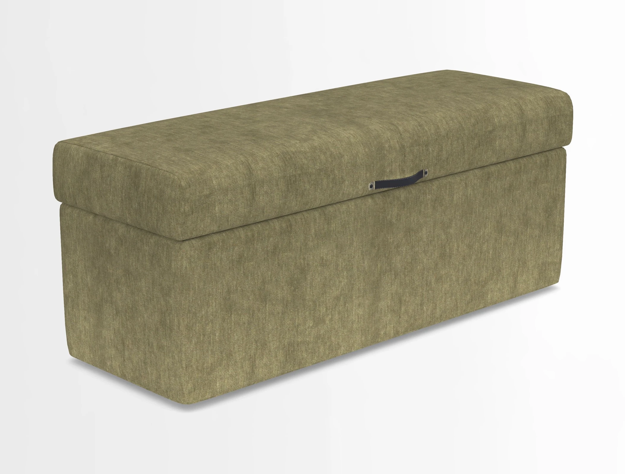 Birdham medium blanket box in Spill Resistant Gertrude Jekyll Ornamental Duck Egg and Alwinton 3 seater sofa in Spill Resistant Sussex Stripe Mocha