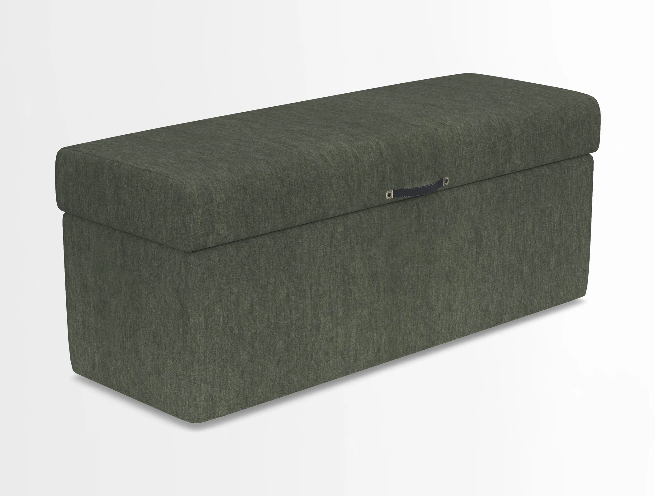 Birdham medium blanket box in Spill Resistant Gertrude Jekyll Ornamental Duck Egg and Alwinton 3 seater sofa in Spill Resistant Sussex Stripe Mocha