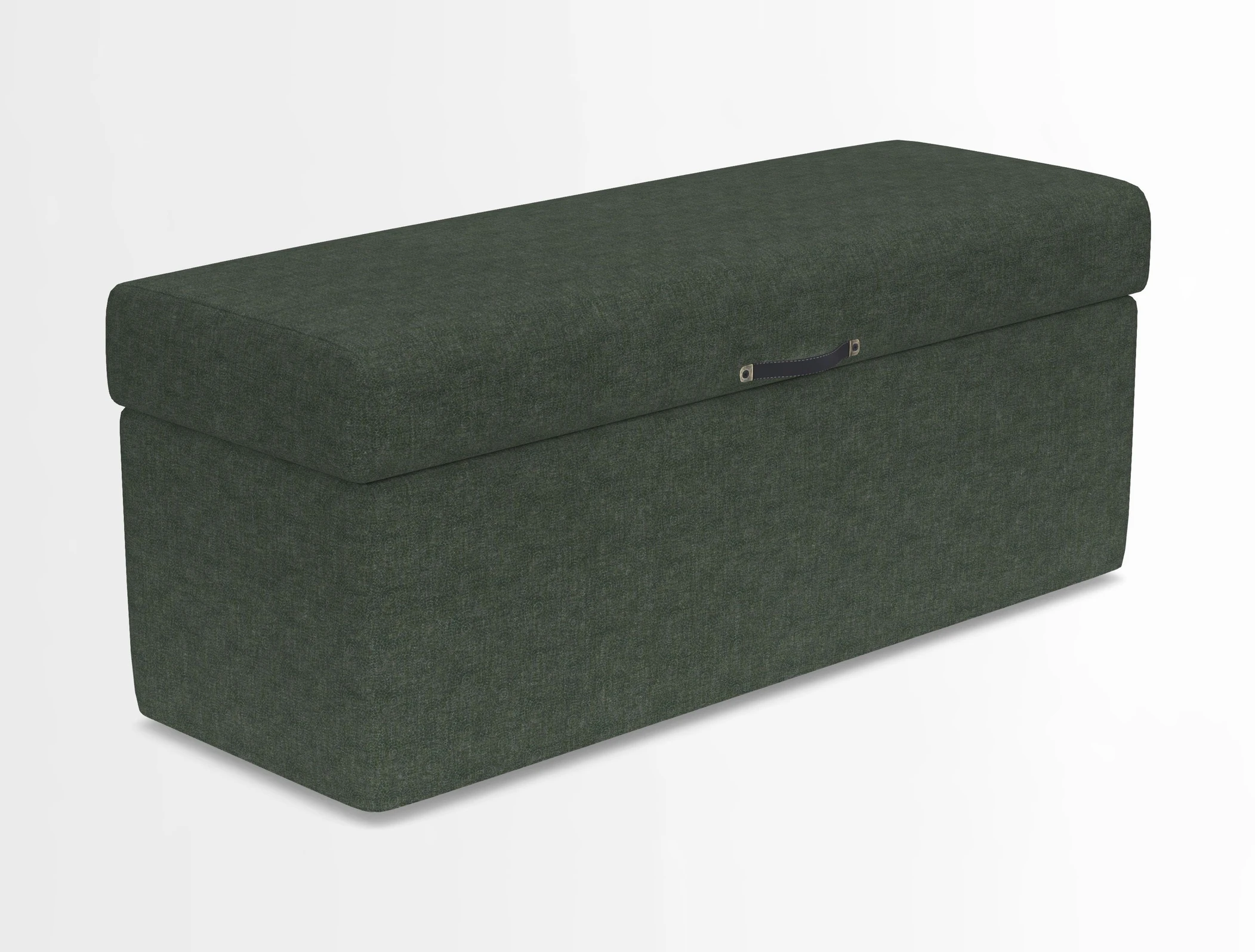 Birdham medium blanket box in Spill Resistant Gertrude Jekyll Ornamental Duck Egg and Alwinton 3 seater sofa in Spill Resistant Sussex Stripe Mocha