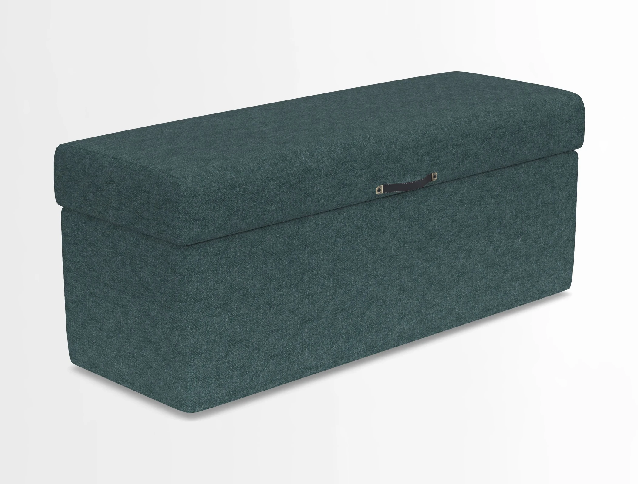 Birdham medium blanket box in Spill Resistant Gertrude Jekyll Ornamental Duck Egg and Alwinton 3 seater sofa in Spill Resistant Sussex Stripe Mocha