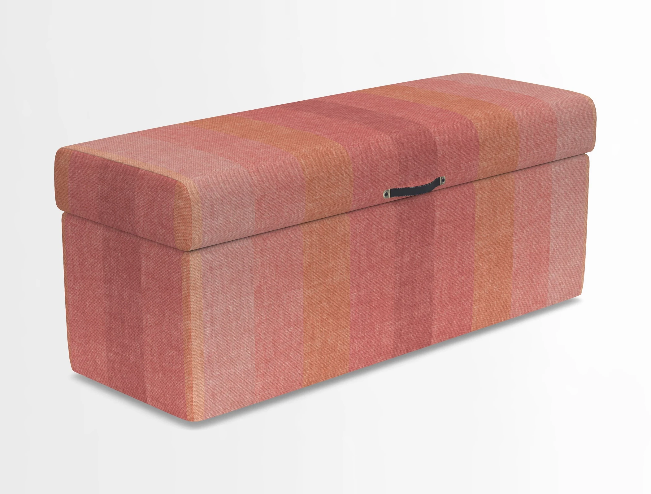 Birdham medium blanket box in Spill Resistant Gertrude Jekyll Ornamental Duck Egg and Alwinton 3 seater sofa in Spill Resistant Sussex Stripe Mocha