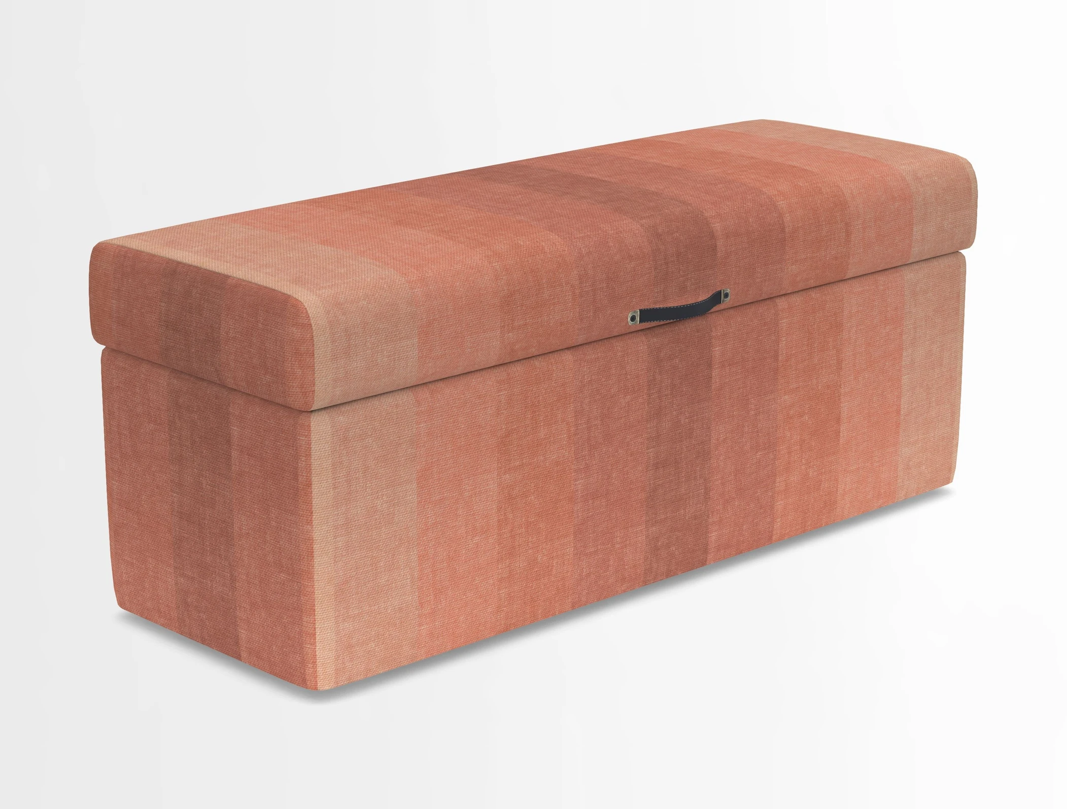 Birdham medium blanket box in Spill Resistant Gertrude Jekyll Ornamental Duck Egg and Alwinton 3 seater sofa in Spill Resistant Sussex Stripe Mocha