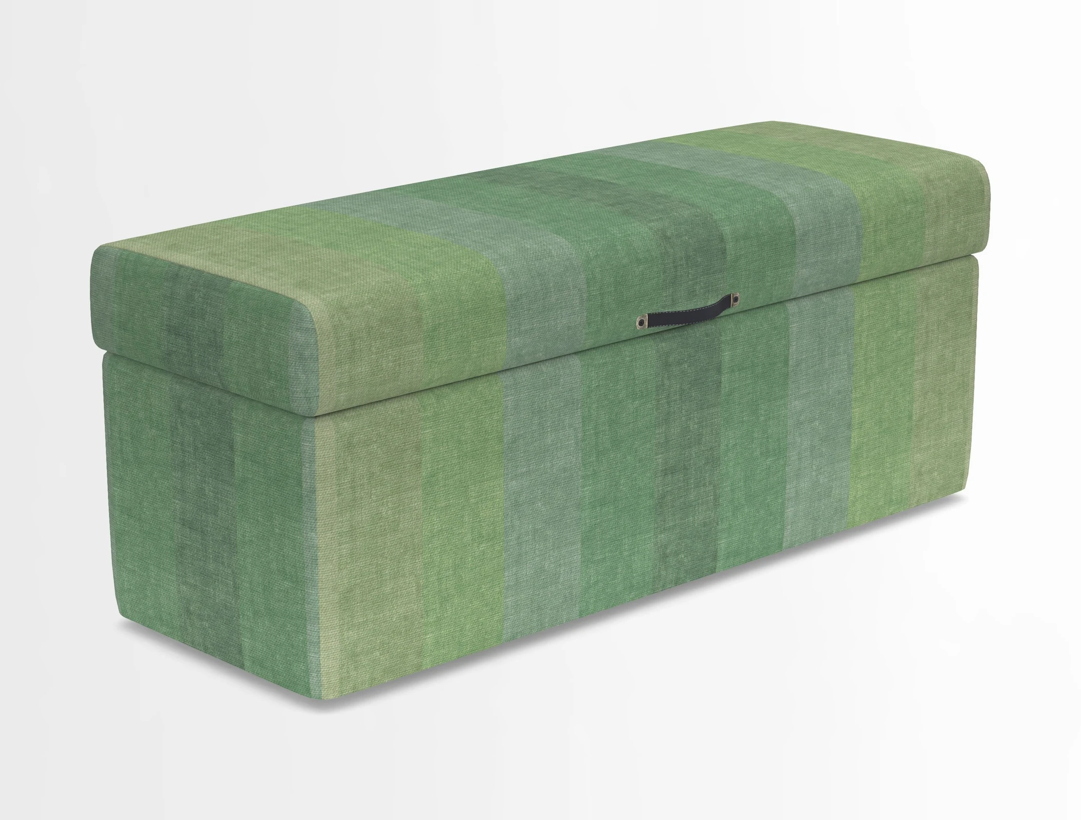 Birdham medium blanket box in Spill Resistant Gertrude Jekyll Ornamental Duck Egg and Alwinton 3 seater sofa in Spill Resistant Sussex Stripe Mocha