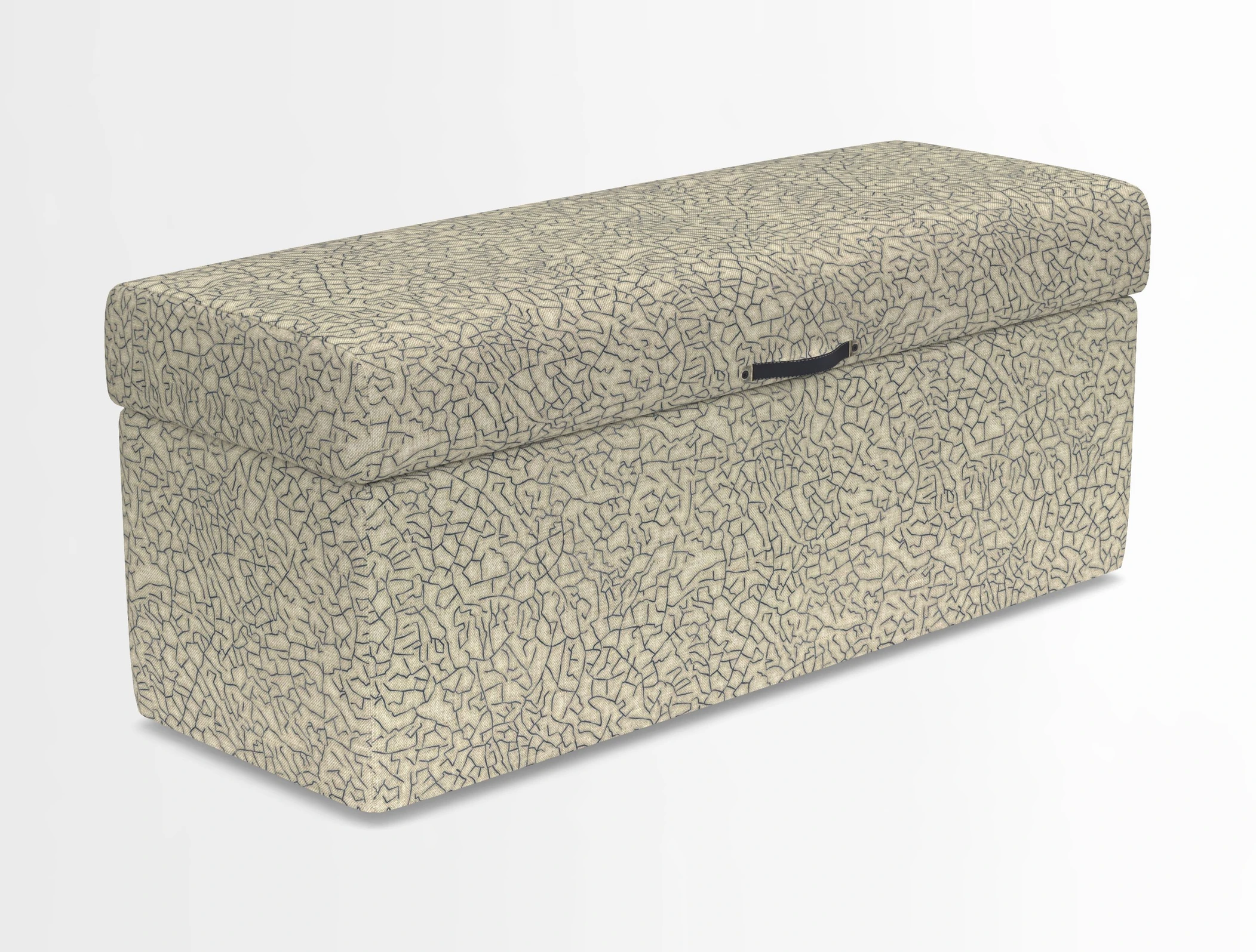 Birdham medium blanket box in Spill Resistant Gertrude Jekyll Ornamental Duck Egg and Alwinton 3 seater sofa in Spill Resistant Sussex Stripe Mocha